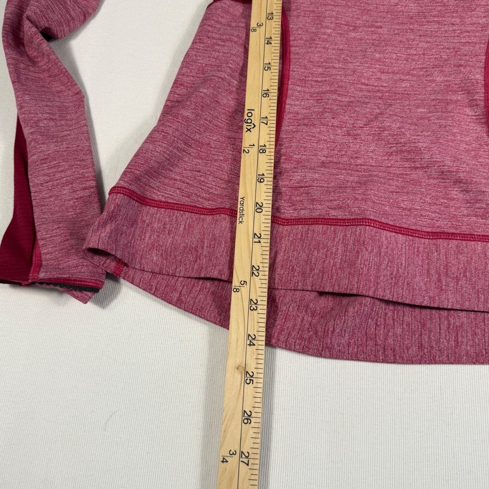 Lululemon Run for Gold LS 1/2 Zip Pullover berry Heather Thumbholes Women  4‎ - Picture 5 of 10